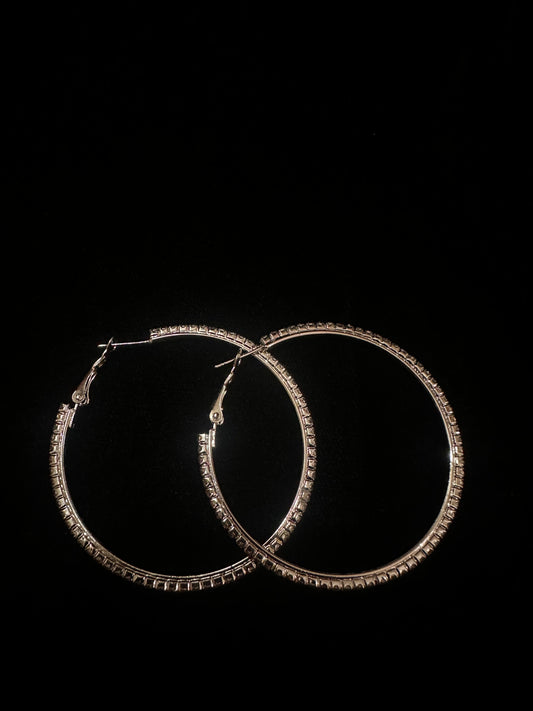 Crystal Halo Hoops