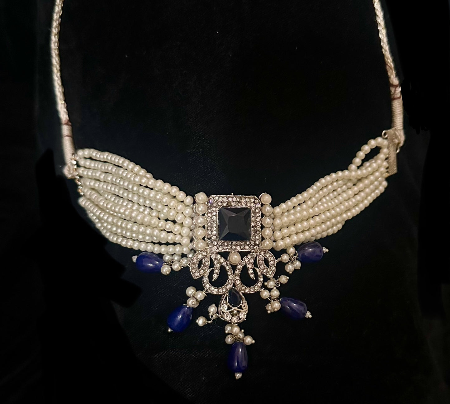 Royal Blue Pearl Elegance Set