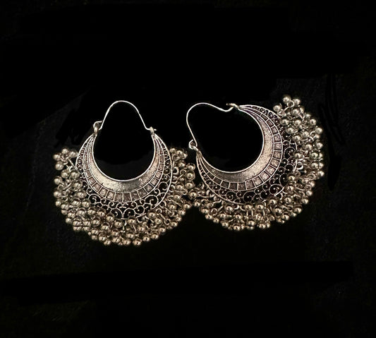 Silver Heritage Drop Earrings